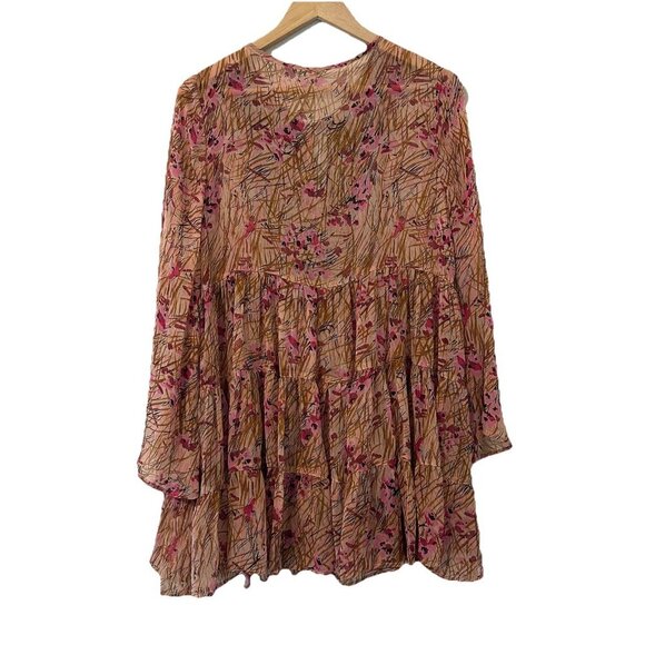 NEW Aratta Silent Journey Women's XS Swing Fairy Sheer Boho Tunic Mini Dress - Picture 6 of 6
